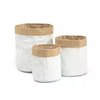 Комплект из 3 двухцветных кашпо PIALA