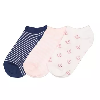 Комплект из 3 пар носков, размеры 23/26-35/38