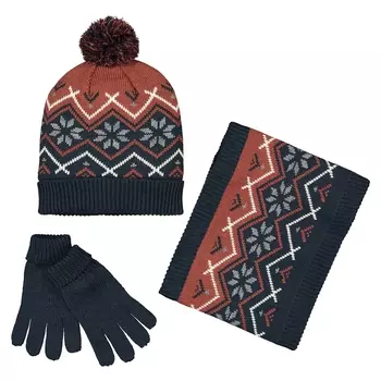 Комплект из 3 вещей шапка LaRedoute