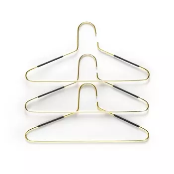 Комплект из 3 вешалок золотистого цвета DRENIA
