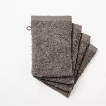 Комплект из 4 банных рукавичек La Redoute