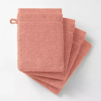 Комплект из 4 банных рукавичек LA REDOUTE INTERIEURS