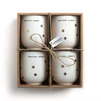 Комплект из 4 чайных чашек из фарфора, KUBLER