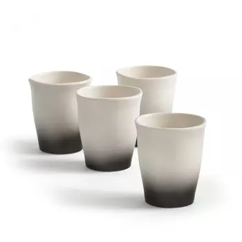 Комплект из 4 кофейных чашек из фаянса, Asaka, дизайн В. Барковски