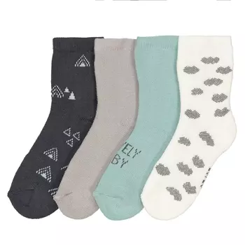 Комплект из 4 пар носков, размеры 15/18-23/26