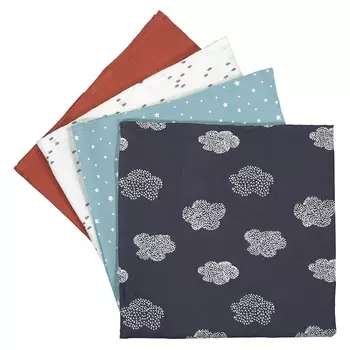 Комплект из 4 пеленок 100 La Redoute