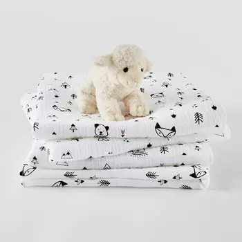 Комплект из 4 пеленок детских La Redoute