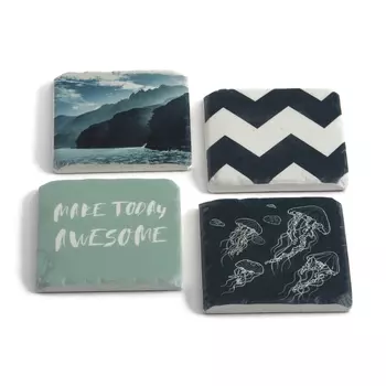 Комплект из 4 пластиковых подстаканников, ECUME