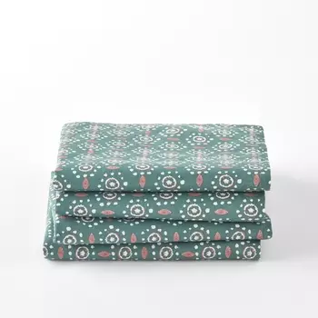 Комплект из 4 салфеток из хлопка и осветленного льна OLÉANE