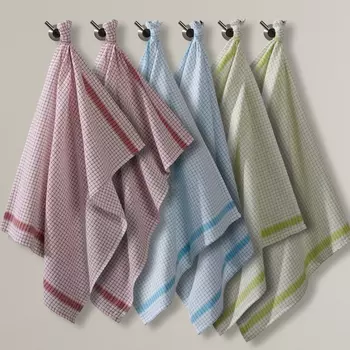 Комплект из 6 кухонных полотенец La Redoute