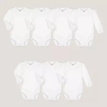 Комплект из 7 однотонных боди LaRedoute