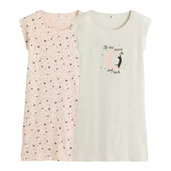 Комплект из двух ночных рубашек LA REDOUTE COLLECTIONS