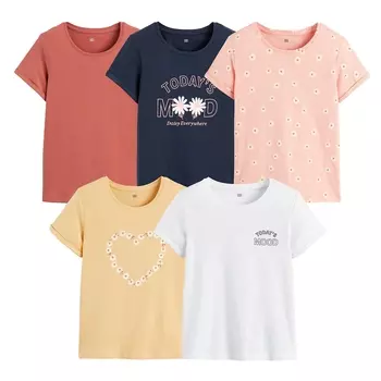 Комплект из пяти футболок с LaRedoute