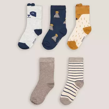 Комплект из пяти пар носков LaRedoute