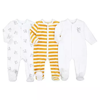Комплект из трех цельных пижам LaRedoute