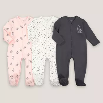 Комплект из трех цельных пижам LaRedoute