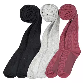 Комплект из трех колготок крученая LaRedoute