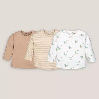 Комплект из трех лонгсливов LaRedoute