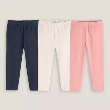 Комплект из трех однотонных леггинсов LaRedoute