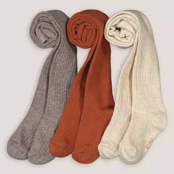 Комплект из трех однотонных рифленых LaRedoute