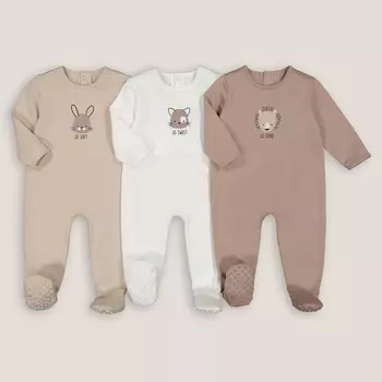 Комплект из трех пижам цельных LaRedoute
