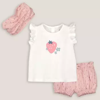 Комплект из трех вещей футболка LaRedoute