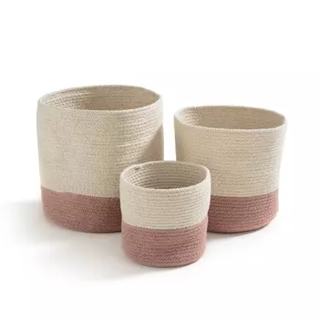 Корзины из хлопка (3 шт.), SOLIPOLO