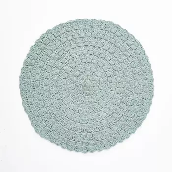 Ковер круглый, связанный крючком, Wiku