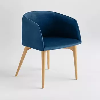 Кресло офисное с обивкой из велюра, Clancy