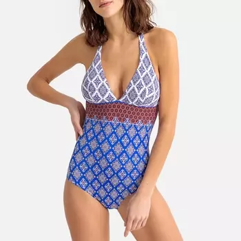 Купальник с рисунком и эффектом плоского живота