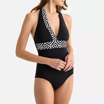 Купальник с рисунком и эффектом плоского живота