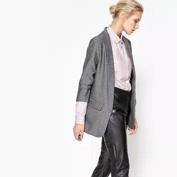 Куртка-блейзер с присборенными рукавами