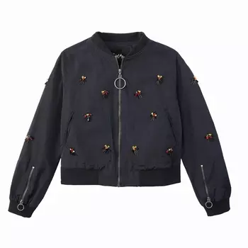 Куртка-бомбер с вышивкой