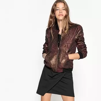 Куртка-бомбер жаккардовая