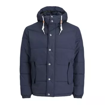 Куртка короткая с капюшоном, зимняя модель