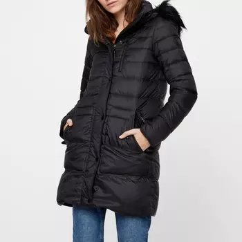 Куртка стеганая длинная