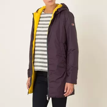 Куртка стеганая длинная двусторонняя