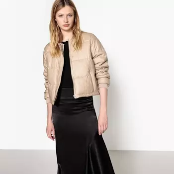 Куртка стеганая из льна