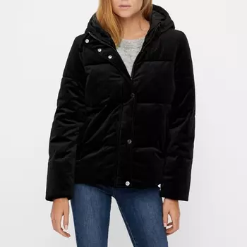 Куртка стеганая короткая из велюра