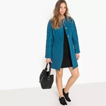 Куртка стеганая легкая без воротника