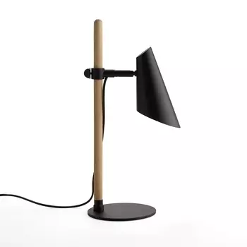 Лампа настольная из дерева и металла, TINUS