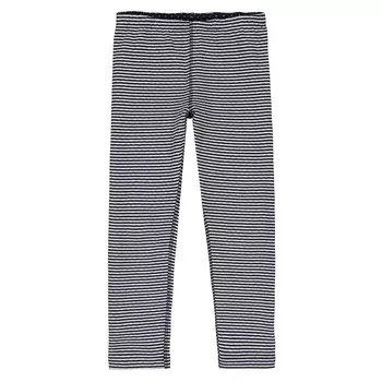 Леггинсы двусторонние в полоску/морской цвет 3-12 лет