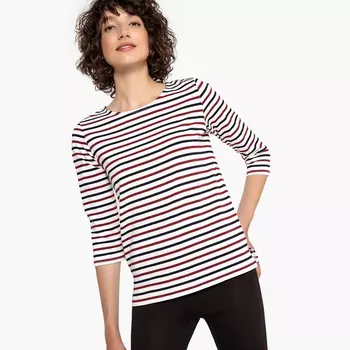 Лонгслив в полоску с длинными рукавами