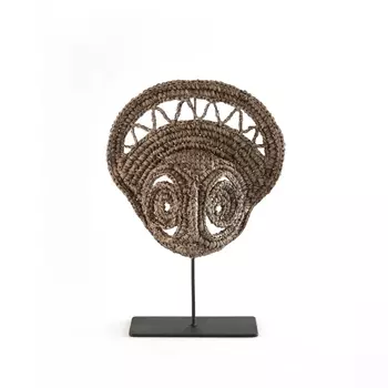 Маска племенная из плетеного сизаля Papoung