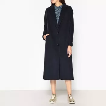 Пальто длинное из шерсти и кашемира SAMARA