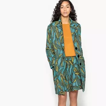 Пальто жаккардовое