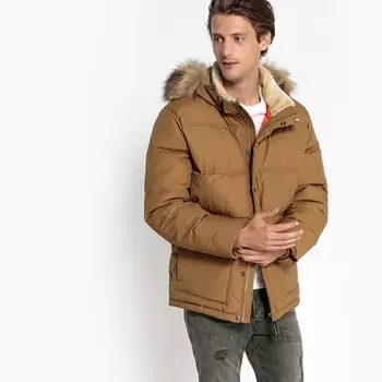 Парка 2290JX средней длины утепленная с капюшоном