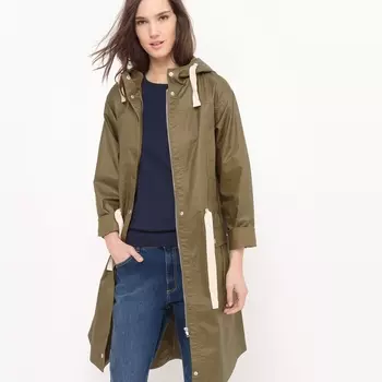 Парка длинная с капюшоном