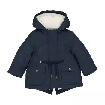 Парка на подкладке из флиса с капюшоном, 3 мес. - 3 года