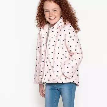 Парка с принтом и капюшоном 3-12 лет